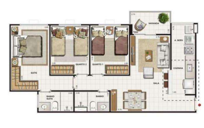 Apartamento, 3 quartos, 73 m² - Foto 15