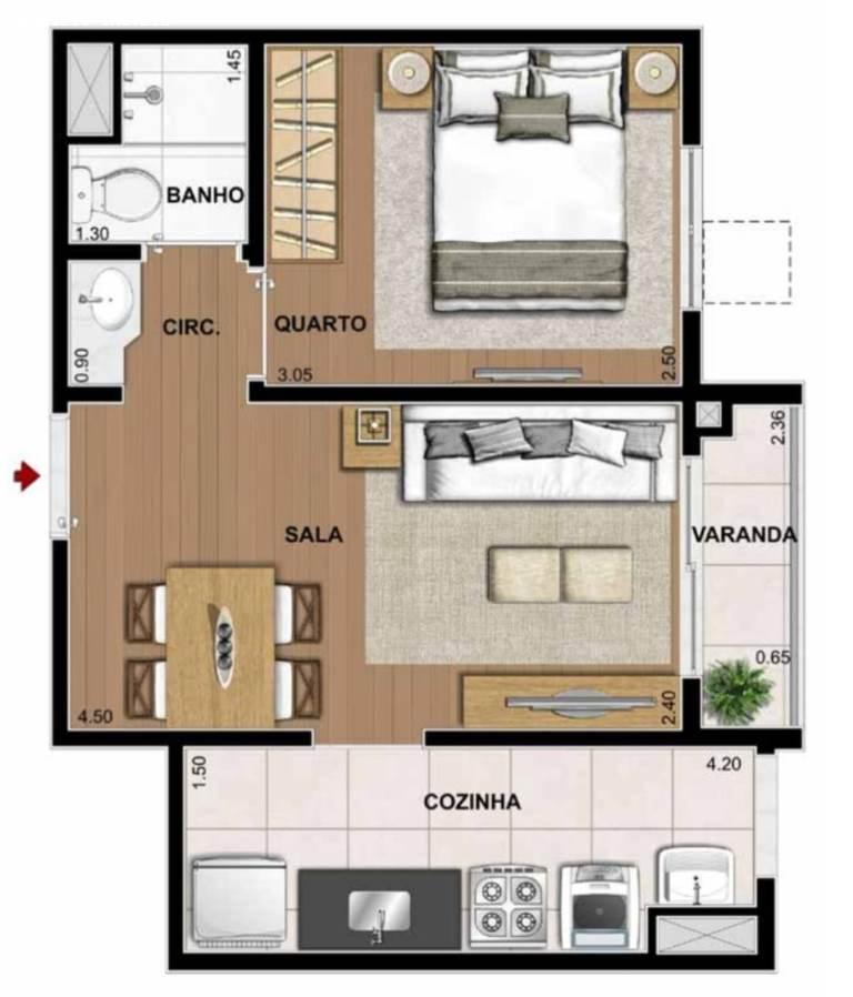 Apartamento, 2 quartos, 55 m² - Foto 23