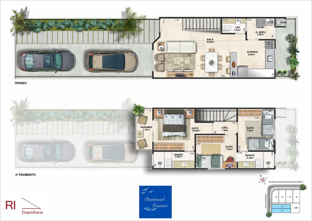 Casa, 3 quartos - Foto 10