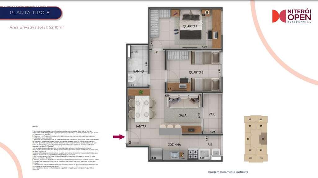 Apartamento, 2 quartos, 45 m² - Foto 23