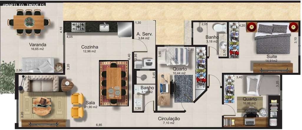 Casa, 3 quartos, 112 m² - Foto 8