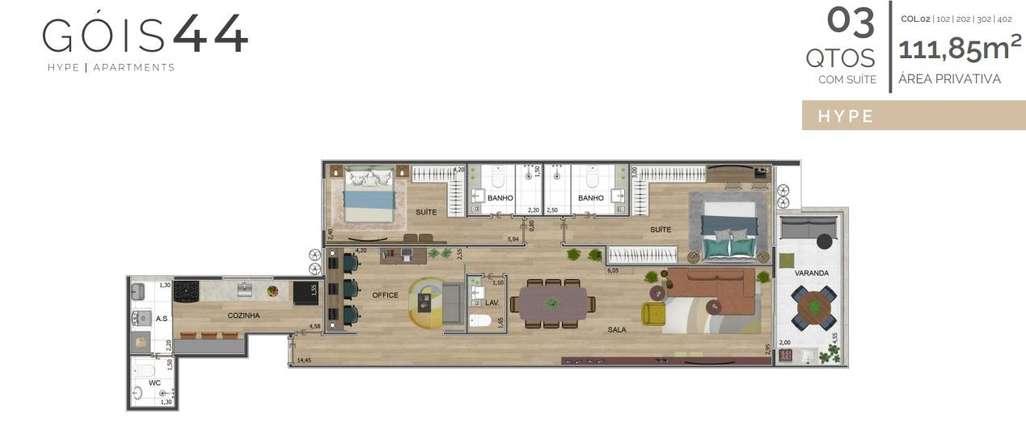 Apartamento, 2 quartos, 85 m² - Foto 16