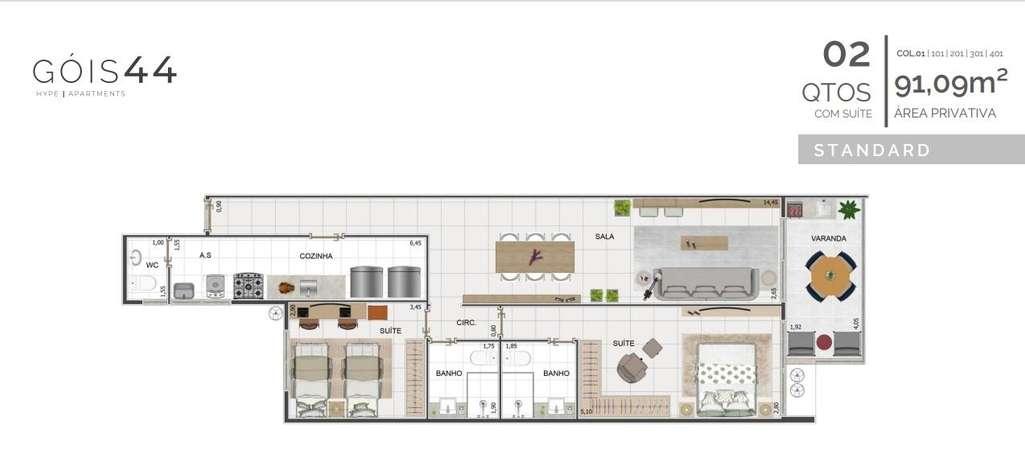 Apartamento, 2 quartos, 85 m² - Foto 13