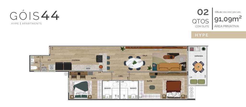 Apartamento, 2 quartos, 85 m² - Foto 14