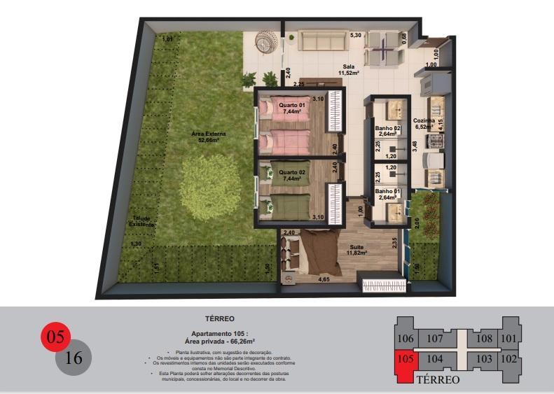 Apartamento, 2 quartos, 52 m² - Foto 22