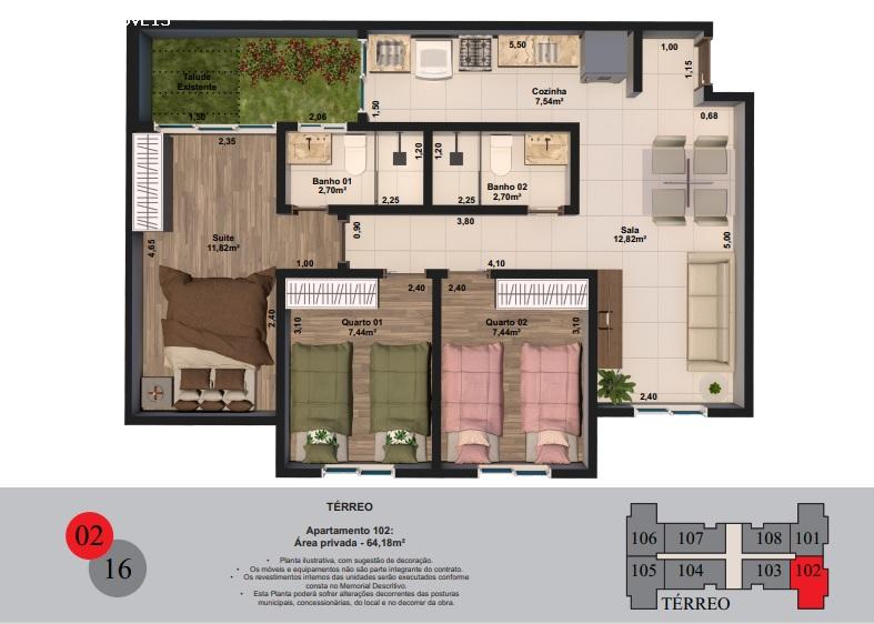 Apartamento, 2 quartos, 52 m² - Foto 19