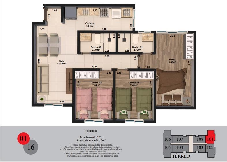 Apartamento, 2 quartos, 52 m² - Foto 18