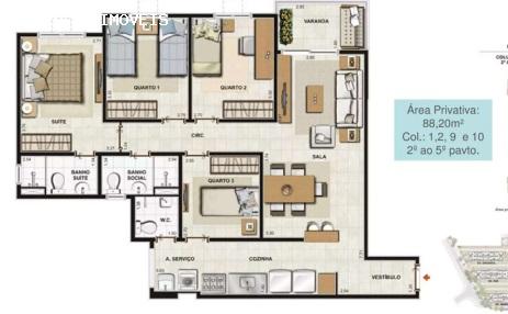 Apartamento, 4 quartos, 88 m² - Foto 22