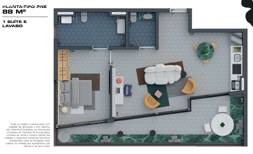 Apartamento, 2 quartos, 88 m² - Foto 11