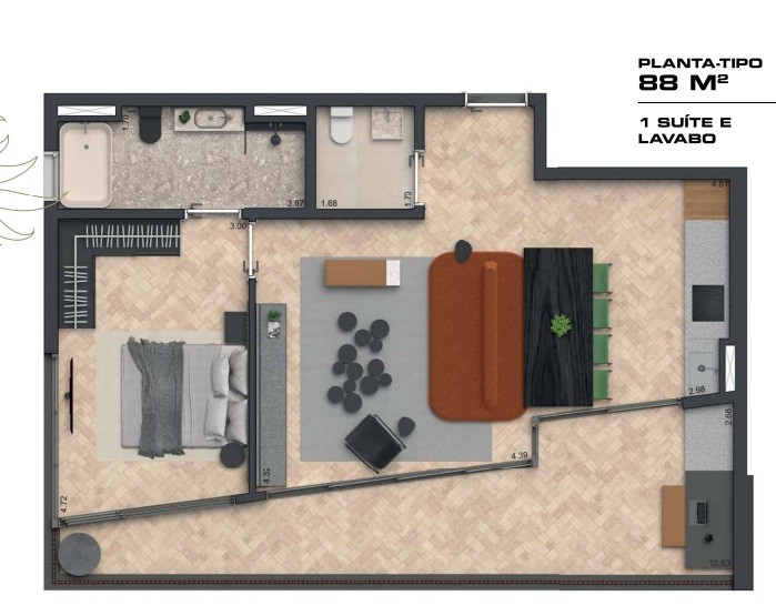 Apartamento, 2 quartos, 88 m² - Foto 10