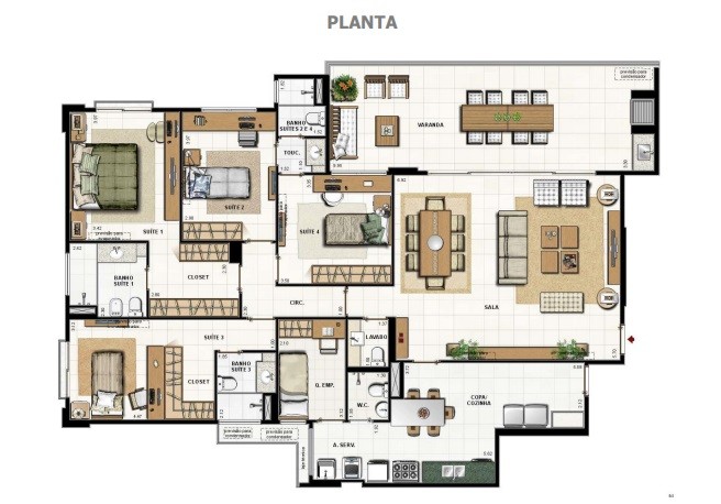Apartamento, 3 quartos, 192 m² - Foto 26